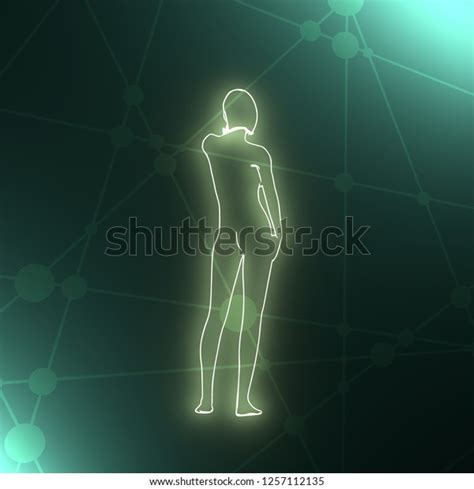 Beautiful Sexy Fitness Girl Pretty Naked Stock Illustration 1257112135 Shutterstock