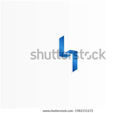 simple blue  shape logo design stock vector royalty