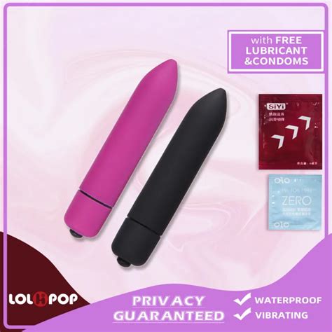 10 Speed Silicone Waterproof Elegant Vibrating Bullet Vibe With Free Batteries Black Personal