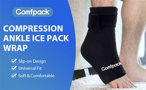 Comfpack Ankle Ice Pack Wrap For Swelling Foot Ice Pack Flexible Hot