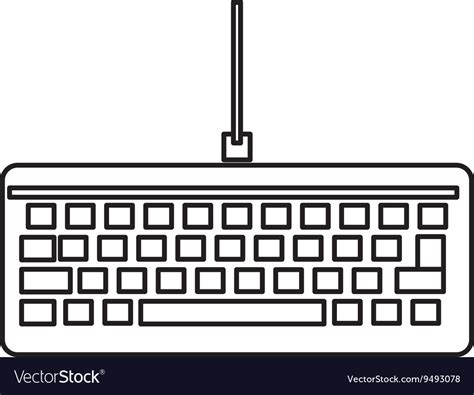 Simple Keyboard Vector