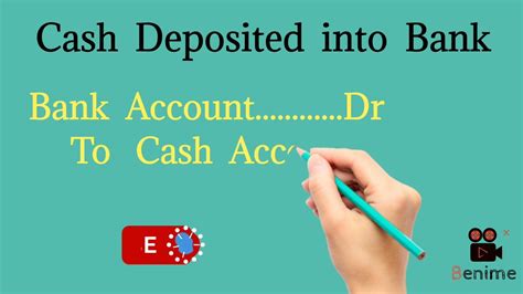 Cash Deposited Into Bank बैंक मै पैसा जमा किया Journal Entry रोजनामचा