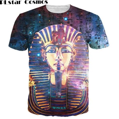 Plstar Cosmos T Shirt 2017 Summer New Arrivals Fashion Men T Shirt Ancient Egyptian Pharaoh 3d