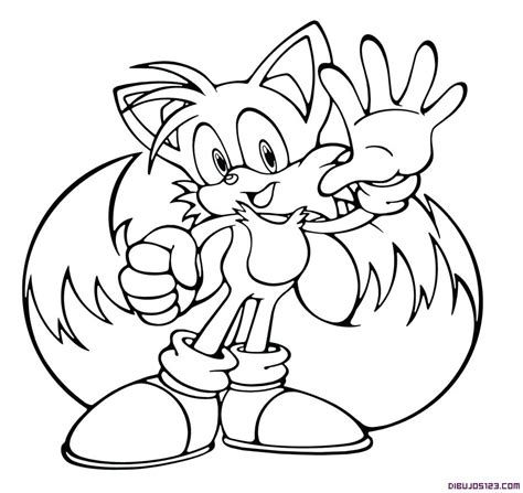 Sonic Tails Coloring Pages at GetDrawings | Free download