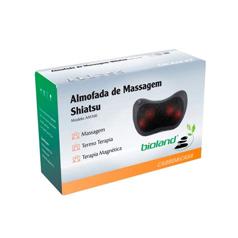 Massageador Almofada Shiatsu Lombar Pescoço Bioland Shopee Brasil