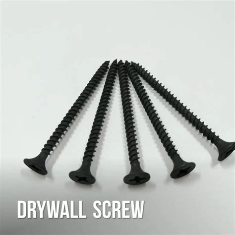 Drywall Screw To Wood Gypsum Board Screw Black Self Tapping Phosphating