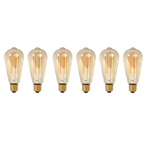 Led Lamp E27 Edison Calex 6 Stuks 4w 320lm 2100k Dimbaar