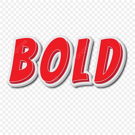 Bold Clipart Transparent Png Hd Bold Vector Text Effect With