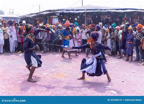 Nihang Male Sardar Performing Martial Art at Hola Mohalla Festival ...