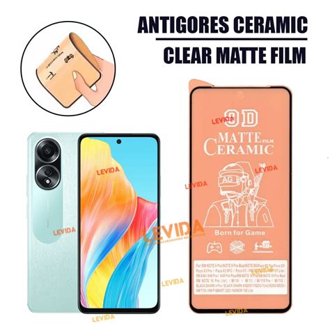 Jual Antigores Oppo A58 Nfc Ceramic Matte Blue Matte Ceramic Spy