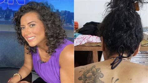 Marido De Aline Midlej Mostra Tatuagem Enorme Da Jornalista