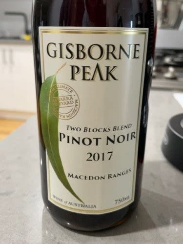 Gisborne Peak Two Blocks Blend Pinot Noir Vivino US