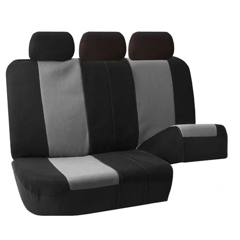 Premium Fabric Seat Covers Rear Gray