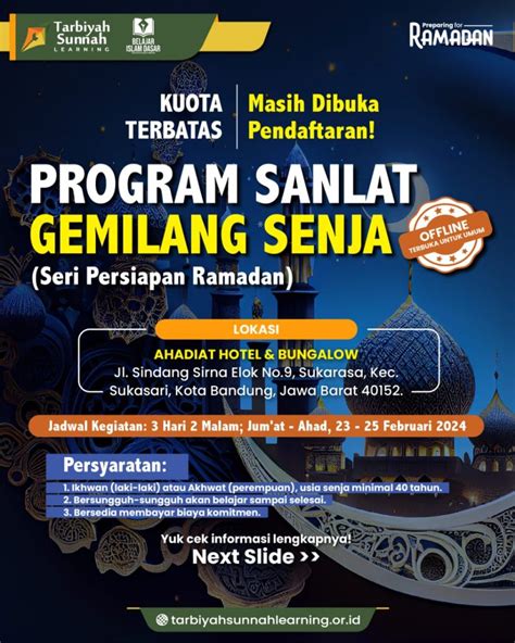 Program Sanlat Gemilang Senja Seri Persiapan Ramadan Yayasan