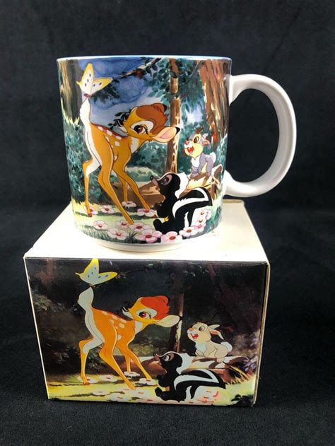 Sold Price Vintage Classic Bambi Thumper Flower Coffee Mug Collectible