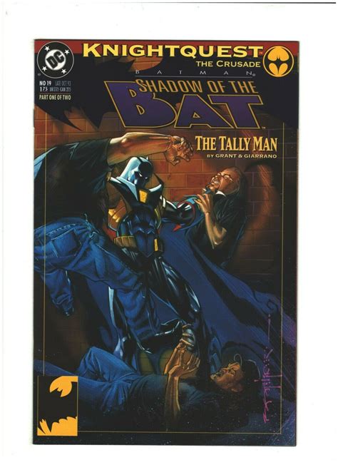 Batman Shadow Of The Bat 19 Nm 92 Dc Comics 1993 Knightquest The