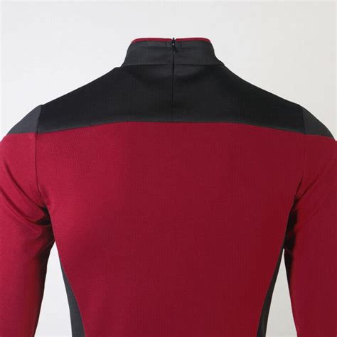 Star Trek TNG Cosplay Costume Red Shirt Starfleet Operations Uniforms