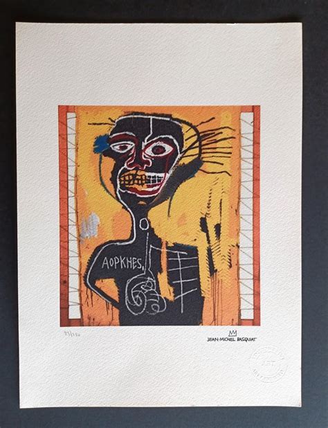 Bid Now Jean Michel Basquiat Lithographie Signed Numbered Coa