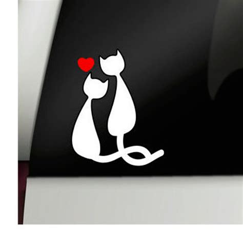 Family Car Decals Family Car Stickers Cat Stickers Cat | Etsy