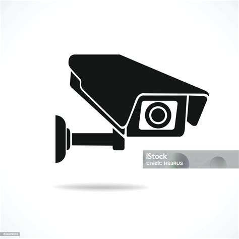 Cctv Camera Isolated On White Background Stock Illustration Download