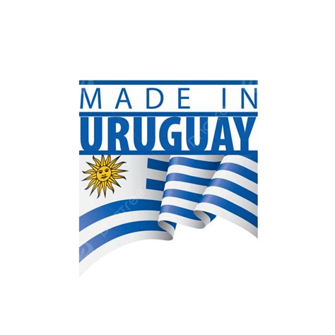 Ilustraci N Vectorial De Fondo Blanco De La Bandera De Uruguay Vector