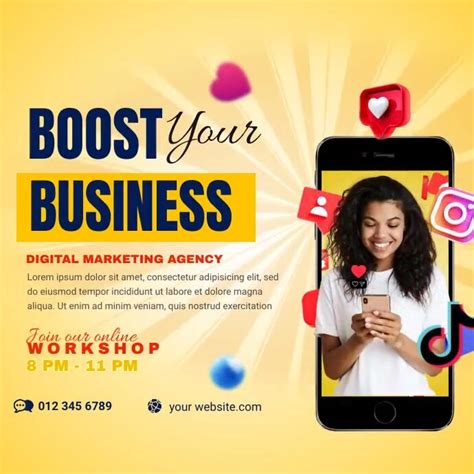 Boost Your Business Ads Template Postermywall