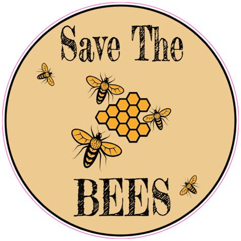 Save The Bees Sticker U S Custom Stickers