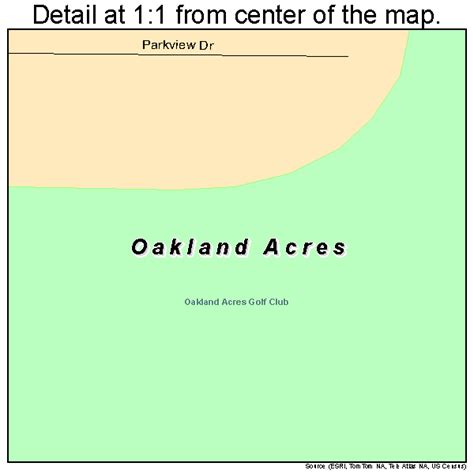 Oakland Acres Iowa Street Map 1958170