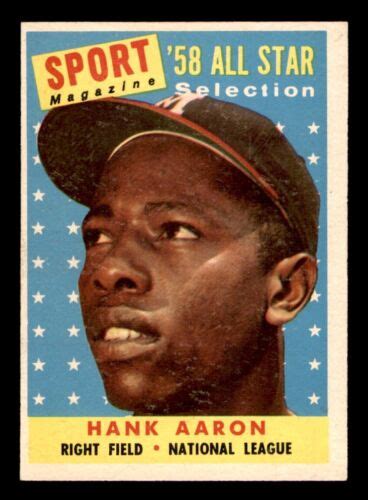 Topps Baseball Hank Aaron All Star Ex Mt E Ebay