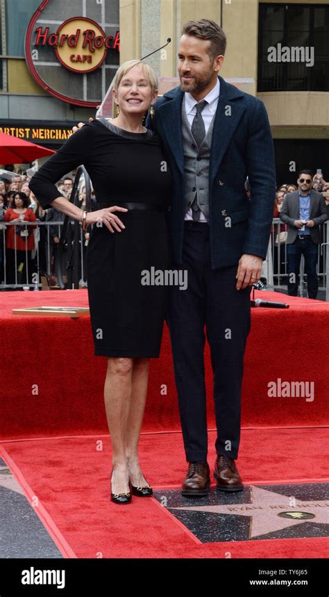 Actor Ryan Reynolds is joined by his mother Tammy Reynolds during an ...