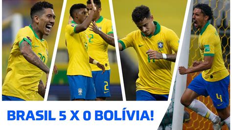 Os GOLS e os MELHORES MOMENTOS de BRASIL 5 x 0 BOLÍVIA pelas