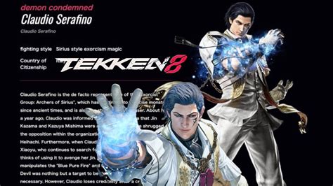 Tekken 8 Claudio Serafino Story Revealed New Pictures YouTube