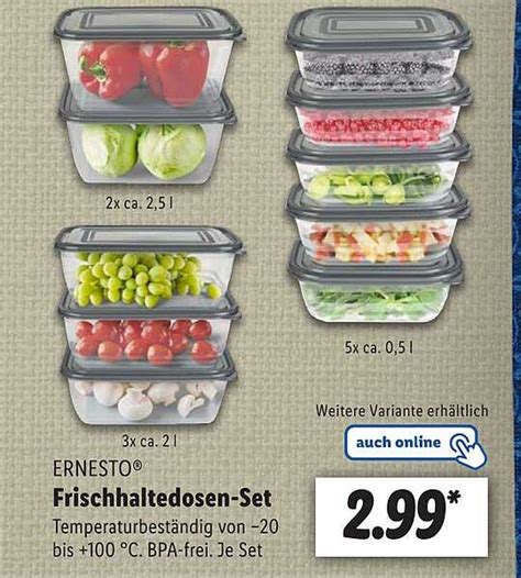 Ernesto Frischhaltedosen Set Angebot Bei Lidl Prospekte De