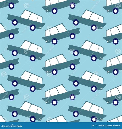 Amazing Seamless Vintage Car Patternvector Seamless Pattern With Cars