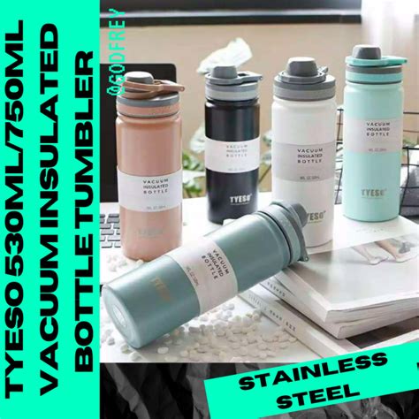COD Excellent Quality ML ML Tyeso Hot Cold Insulated Water Bottle Double Wall