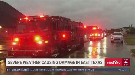 Smith County First Responders Staying Alert After Severe Weather Caused Damage In East Texas