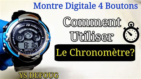 Montre Sport Digitale Comment utiliser démarrer pause