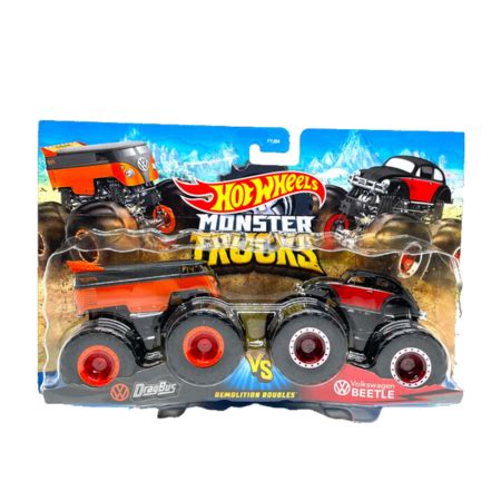 Hot Wheels Monster Truck Demolition Doubles Dragbus Vs Volkswagen