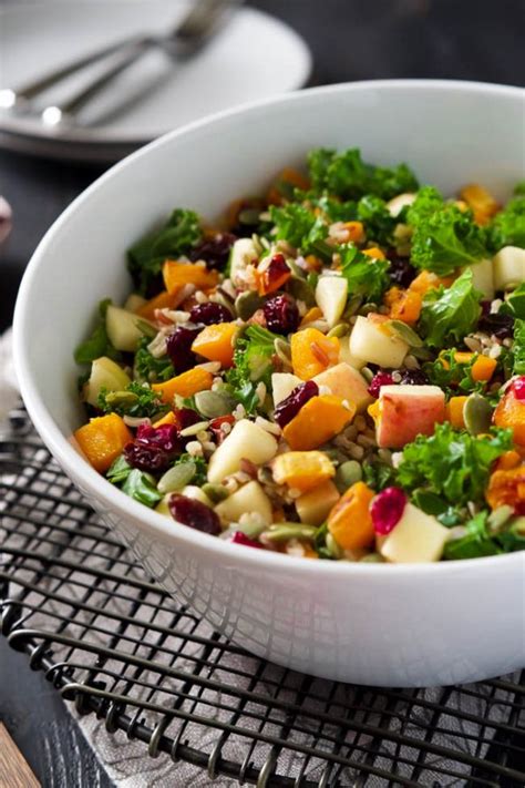 Fall Harvest Salad With Apple Cider Vinaigrette Dressing