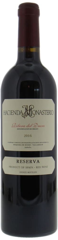 Monasterio Reserva 2016 Bodegas Hacienda Buy Online Best Of Wines