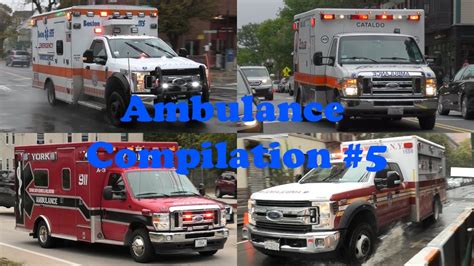 Ambulances Ems Responding Compilation August December Youtube