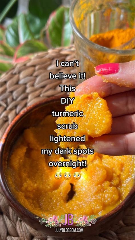 I Cant Believe It Yall This Diy Turmeric Scrub For