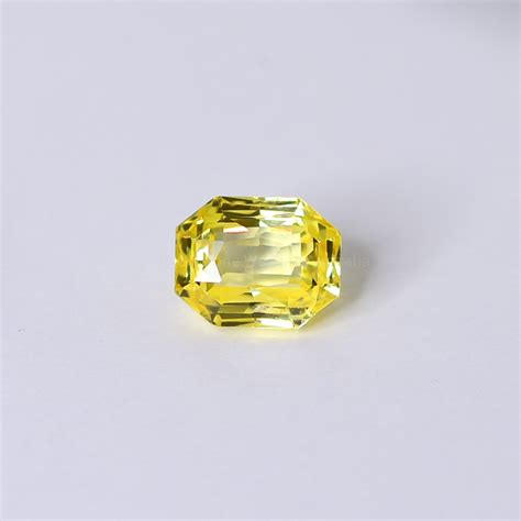 2 90 CT NATURAL YELLOW SAPPHIRE RADIANT MIX CUT UNHEATED