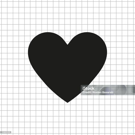 Heart Black Vector Icon Stock Illustration - Download Image Now - Abstract, Computer Graphic ...