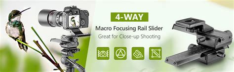 Neewer 4 Way Macro Focusing Focus Rail Slider Close Up Shooting For