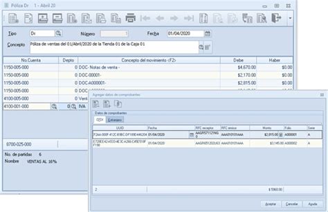 Contabilización de la póliza en Aspel COI Portal de Clientes Siigo Aspel