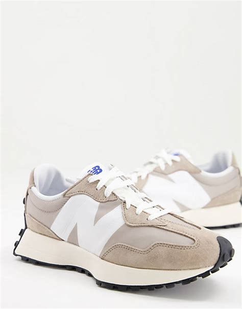 New Balance 327 Premium Sneakers In Stone And White Asos