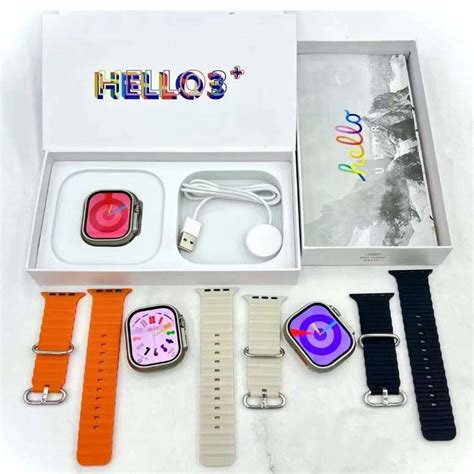 Hello Watch Plus Amoled Smart Watch Men H Ultra Plus Mm