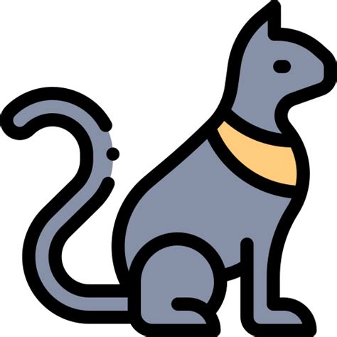 Bastet Detailed Rounded Lineal color icon