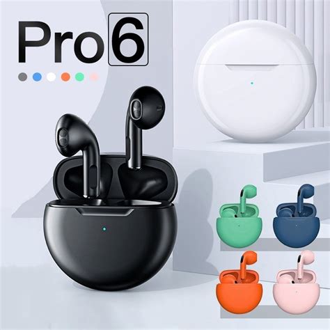 Jual Pro 6 Headset Bluetooth TWS With Mic Support Call Earphone